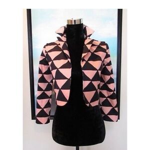 Kelly Wearstler Salmon/Black Blazer/Jacket - SIZE small